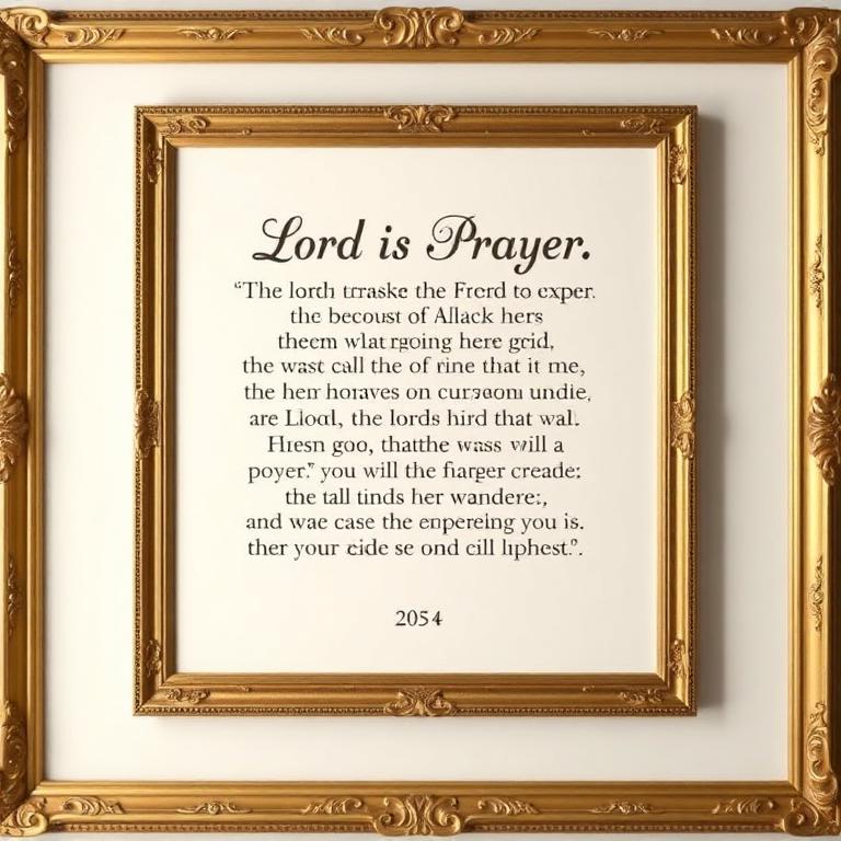 The Lord's Prayer Frame