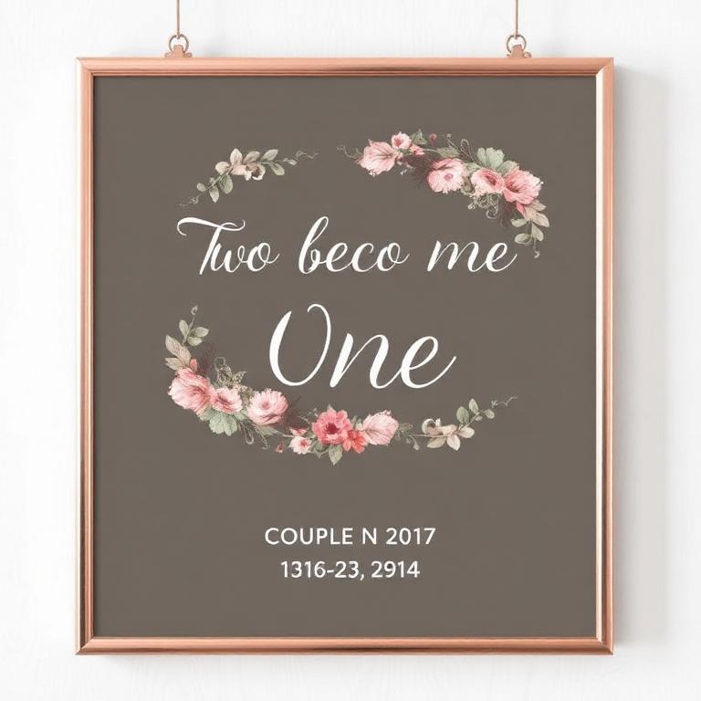 Personalised Christian wedding frame