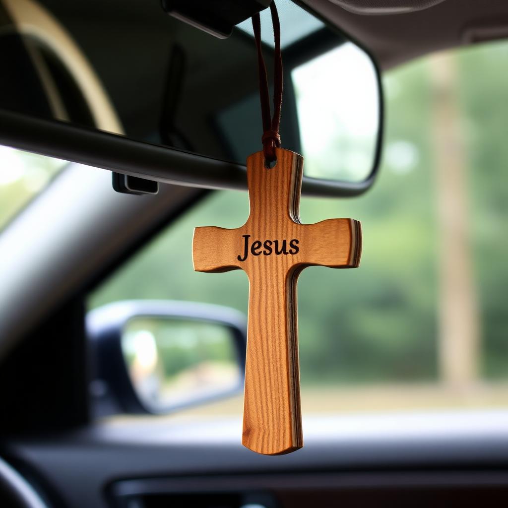 Wooden Jesus Cross Hanger